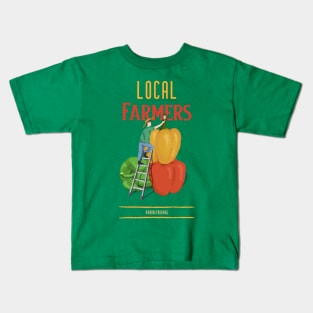 Farmers Market Buy Local  Small Farmer Kids T-Shirt